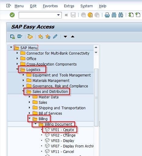 what is the t code for billing in sap