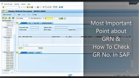 what is the tcode for grn in sap