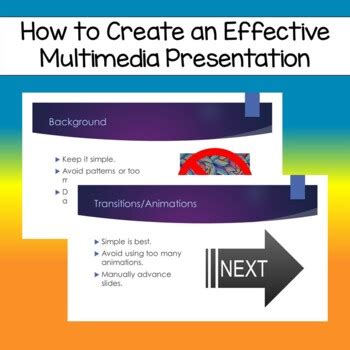 what is the third step in making effective multimedia presentation