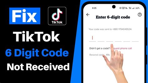 what is the tiktok 6 digit code