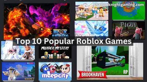 what is the top 10 games in roblox