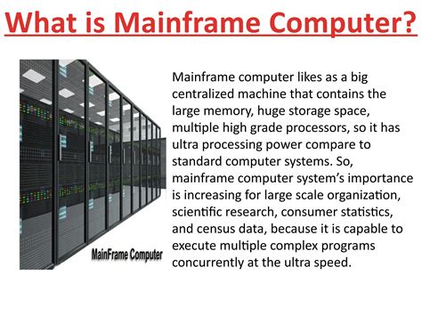 what is the typical application of mainframe computer