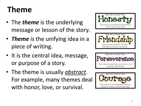 what is the underlying message or lesson in a story called
