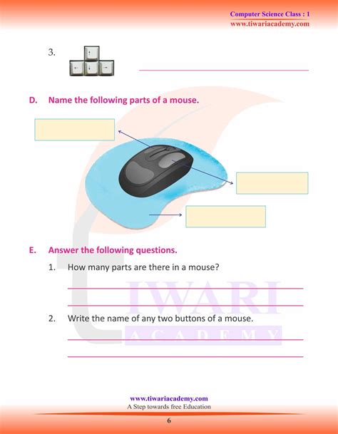 what is the use of a computer mouse for class 1