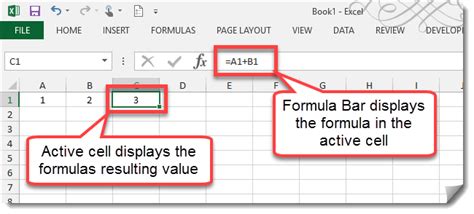 what is the use of formula bar in ms excel