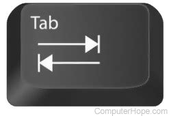 what is the use of tab in computer