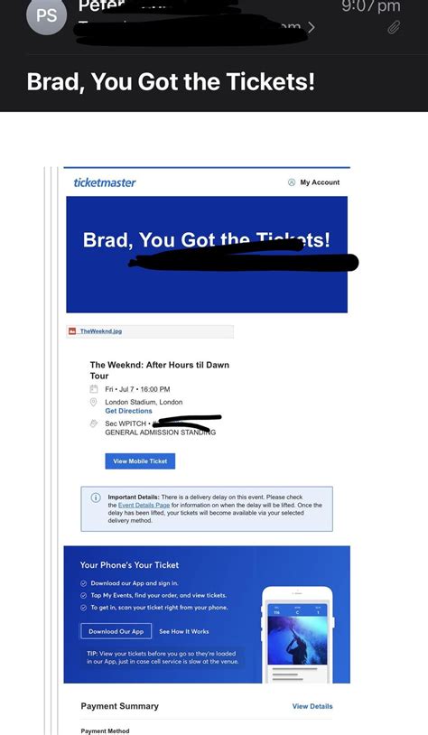 what is ticketmaster email