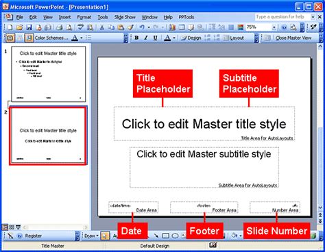 what is title master in powerpoint