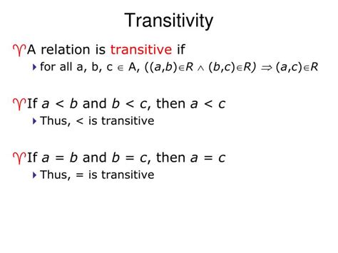 what is trivially transitive relation