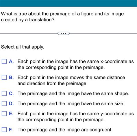 what is true about the preimage and image