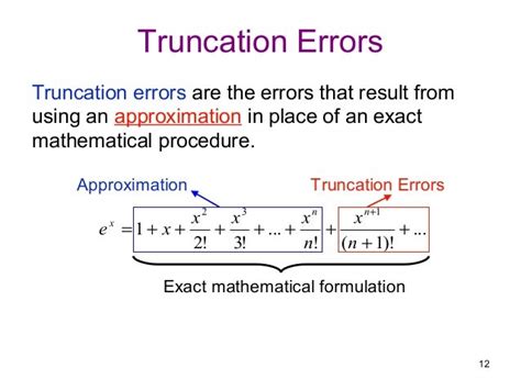what is truncation error in numerical method