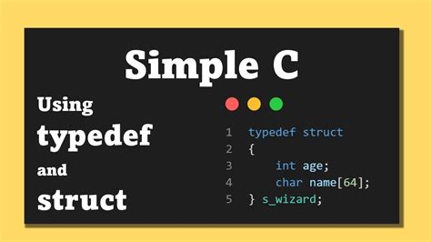 what is typedef struct in c