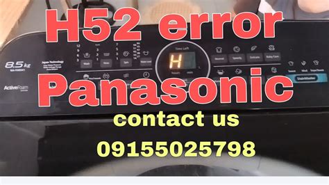 what is u error in panasonic washing machine