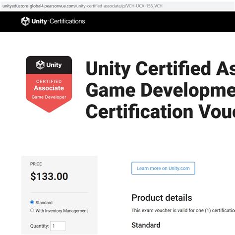 what is unity certified game development