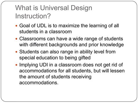 what is universal design for instruction