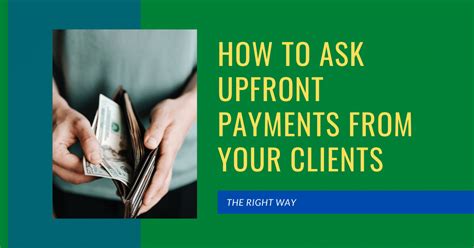 what is upfront payment meaning