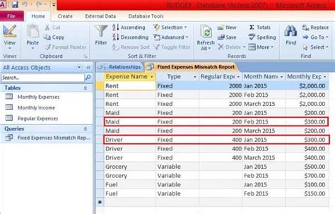 what is used to organize and store data in microsoft access databases