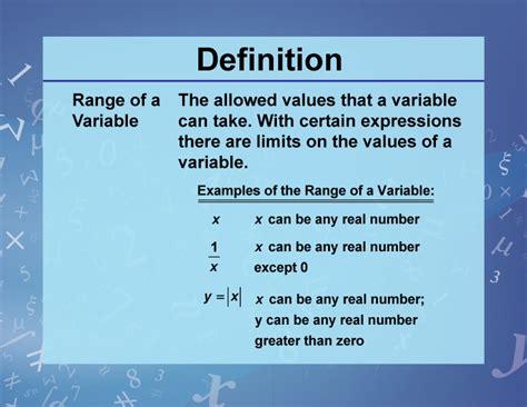 what is variable range