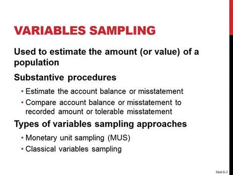 what is variable sampling in audit