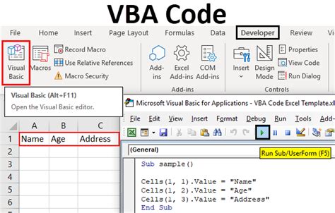 what is vba code in excel