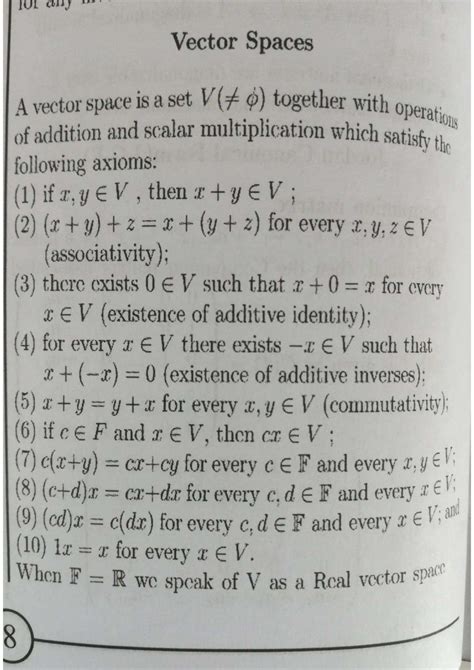 what is vector space class 9