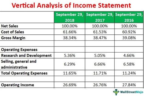 what is vertical analysis of income statement