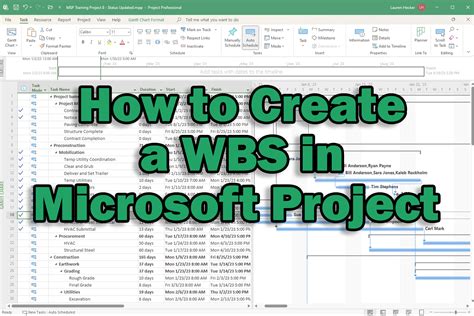 what is wbs in ms project