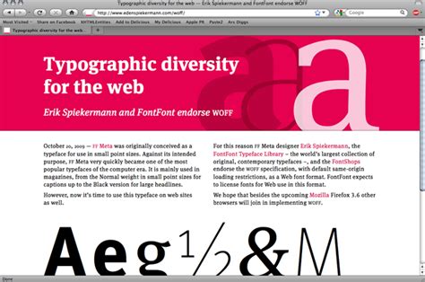 what is web open font format