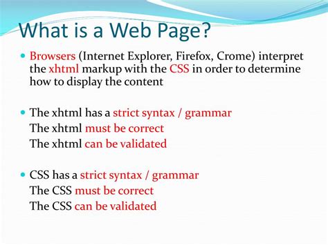 what is web page define