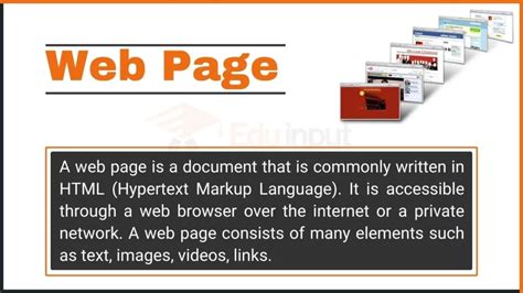 what is webpage explain