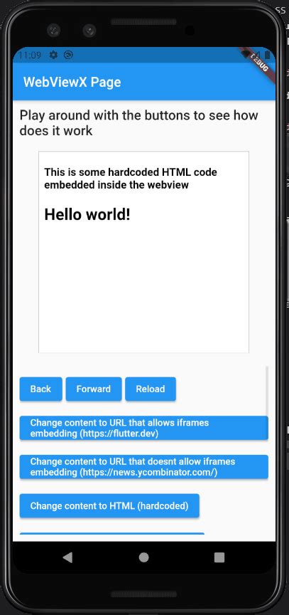 what is webview implementation in developer options