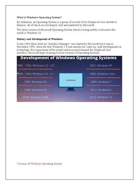 what is windows operating system pdf