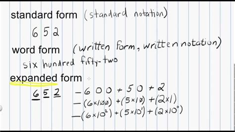 what is word form in math examples