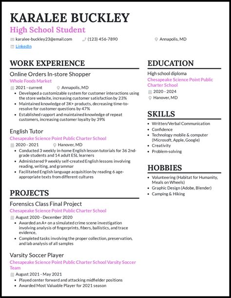 what is work experience for high school students