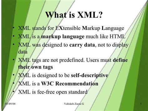 what is xml and its features