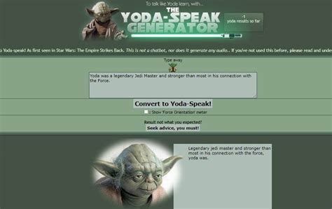 what is yoda's speech pattern