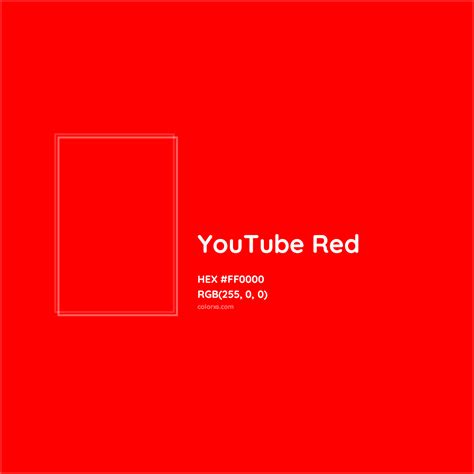 what is youtube red color code