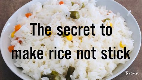 what kind of rice isn't sticky