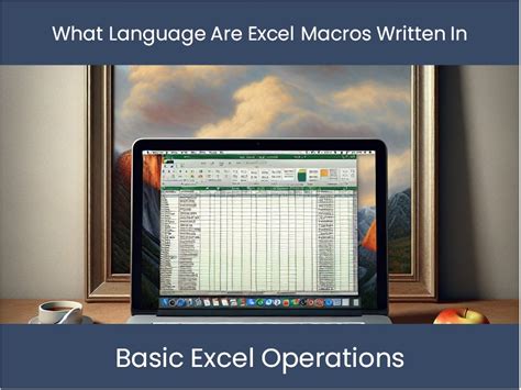 what language are excel macros written in