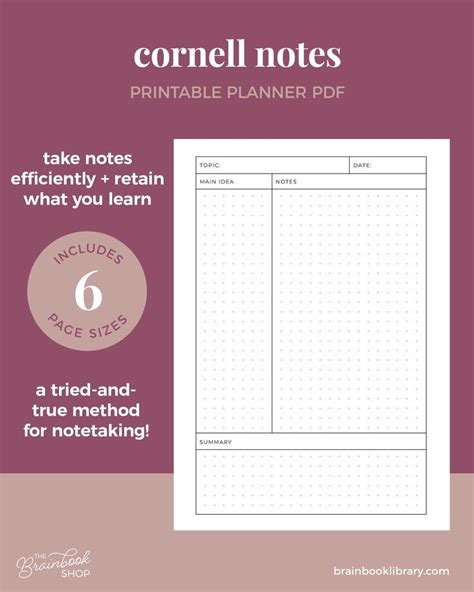 what letter is associated with the cornell method of note taking