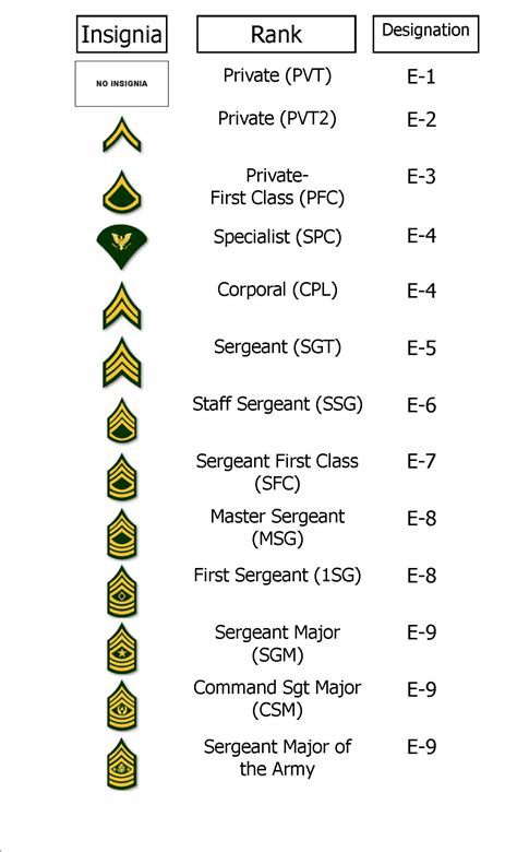 what level is sergeant in the army