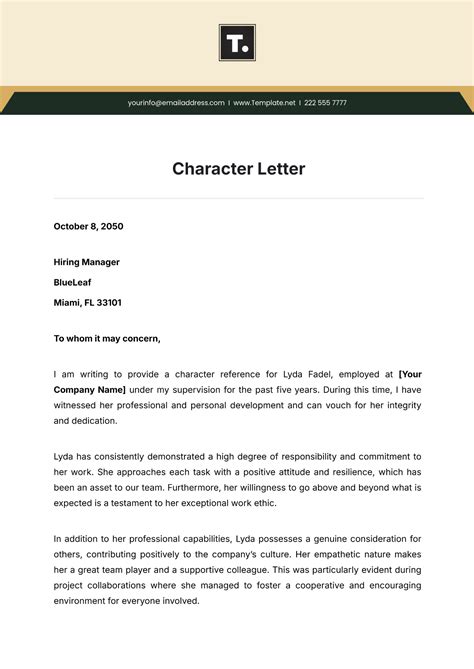 what makes a good character reference