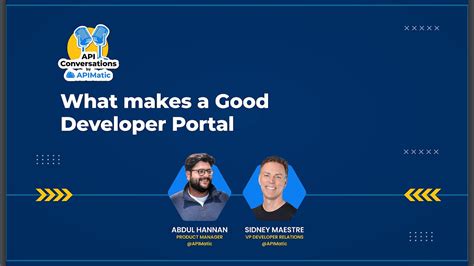 what makes a good developer portal