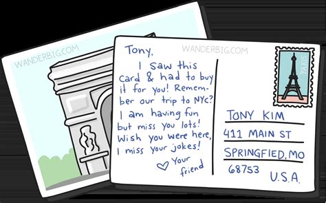 what message to write on a postcard