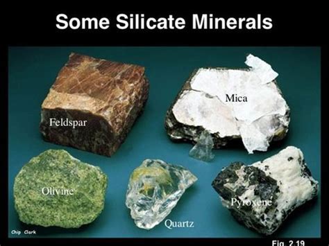 what mineral group is composed of silicon oxygen and another element