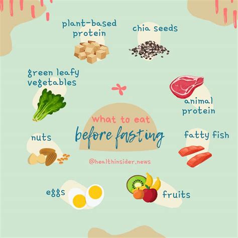 what not to eat before fasting