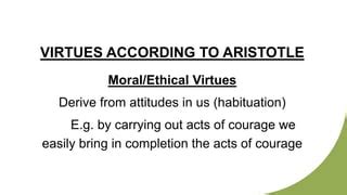 what part of us is moral virtue in according to aristotle