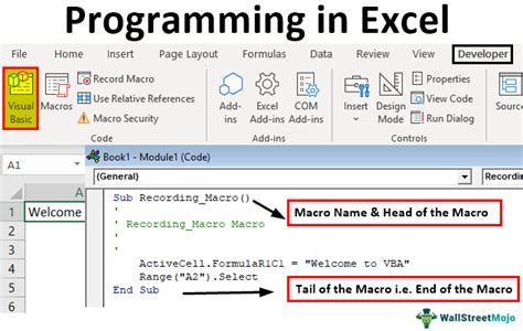 what programming language does excel use