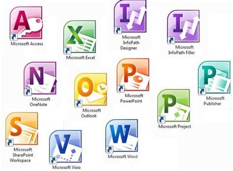 what programs are in microsoft office suite