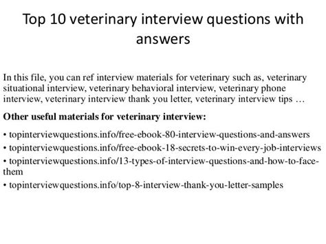 what questions to ask in a vet school interview